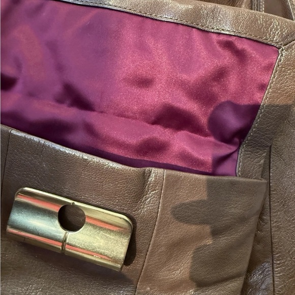 VINTAGE Y2K COACH KRISTIN XL CHAIN BROWN LEATHER BAG PURSE TOTE BOHO 2000S - Picture 8 of 11